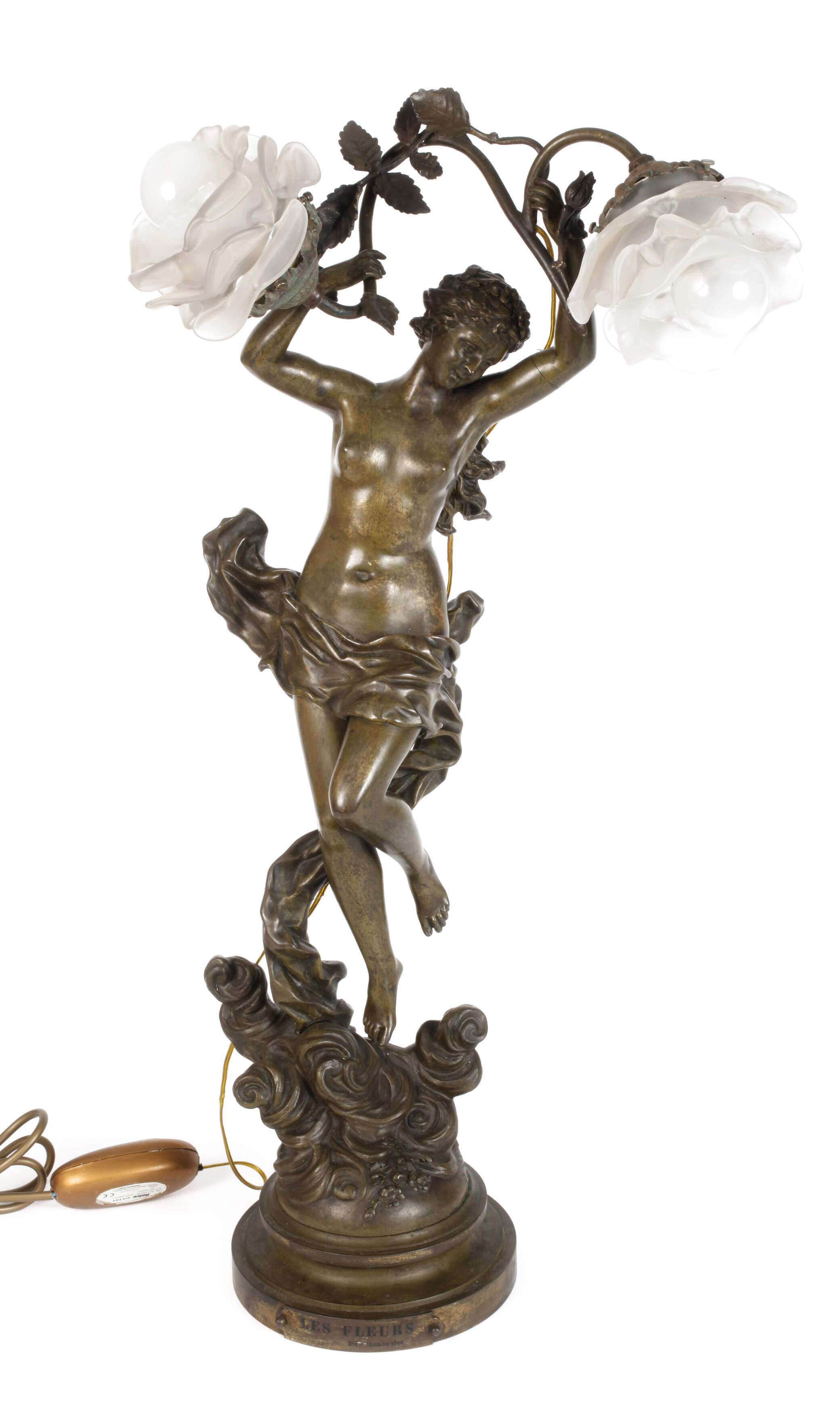 Figürliche Tischlampe nach Ernest Rancoulet