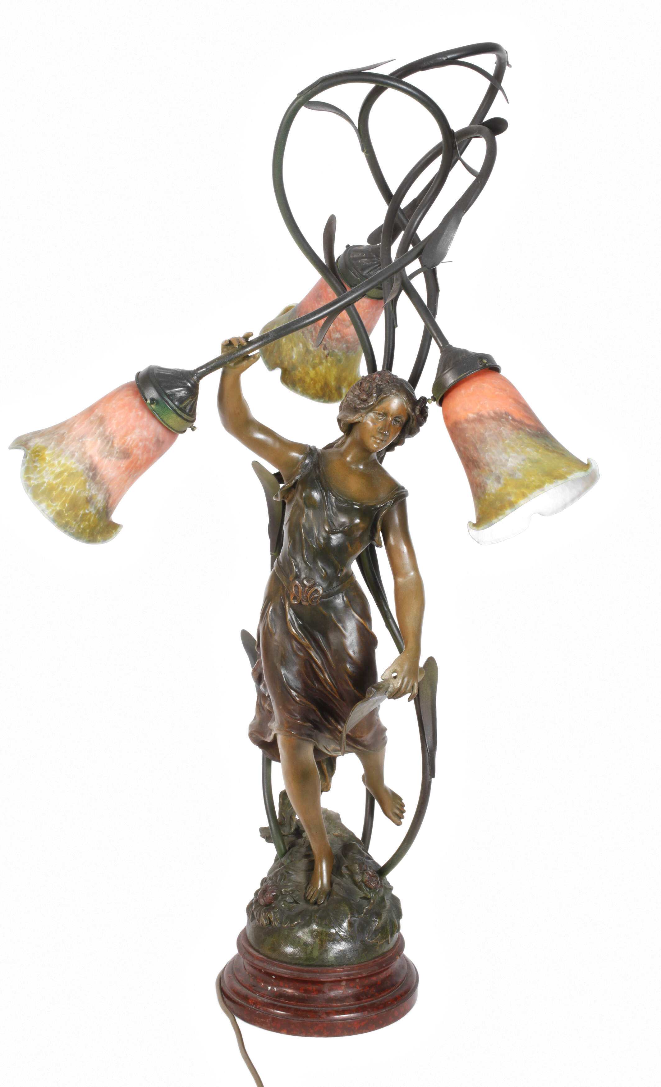 Figürliche Tischlampe nach Charles Ruchot