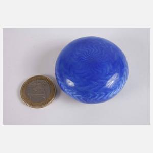 Feine Pillendose mit Emaillemalerei