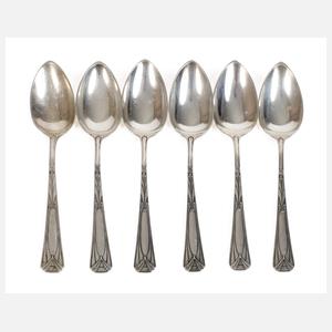 Sechs Kaffeelöffel Peter Behrens