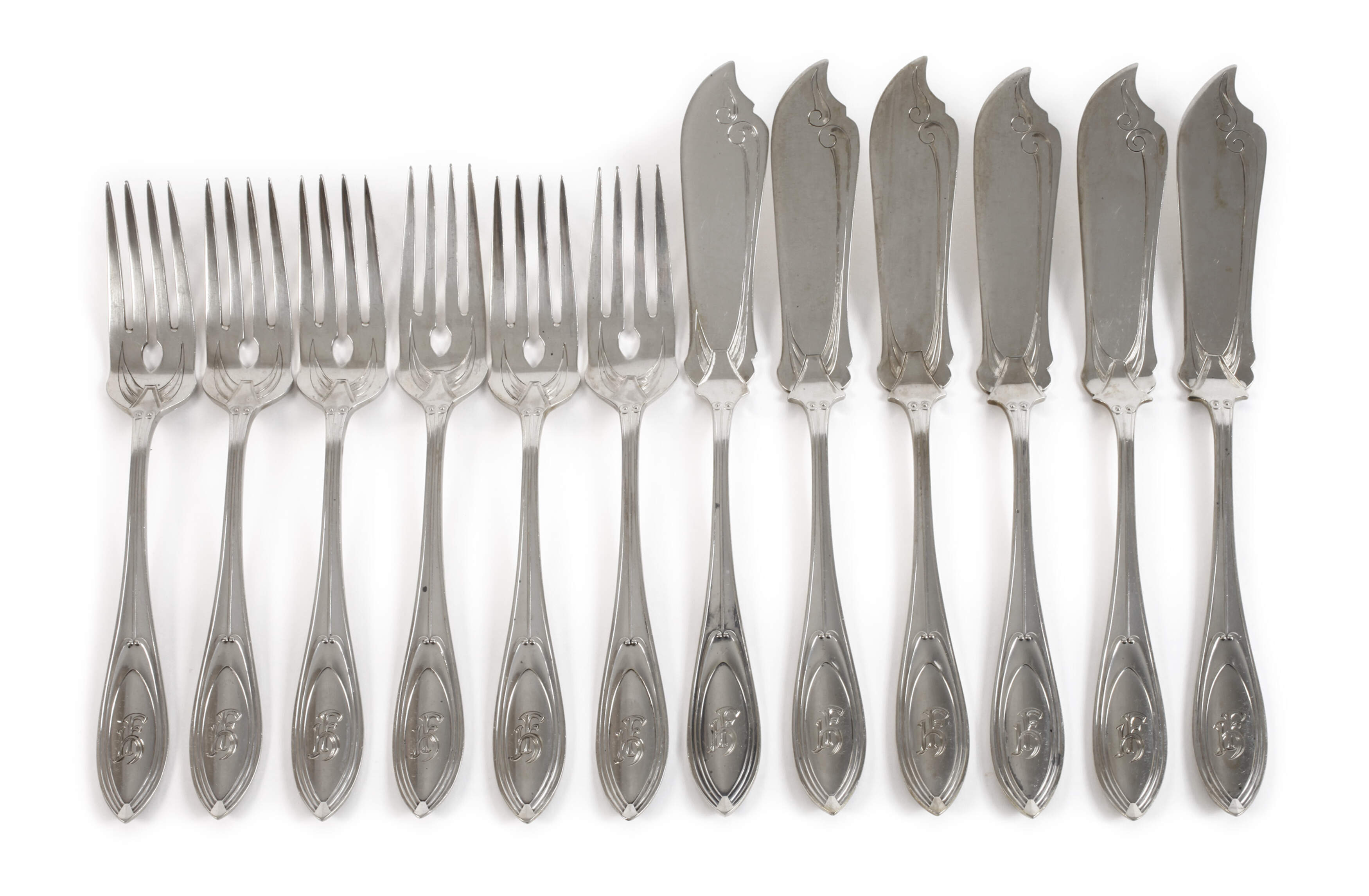 Silber Fischbesteck Peter Behrens