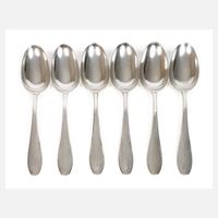 Silber sechs Speiselöffel Richard Riemerschmid111