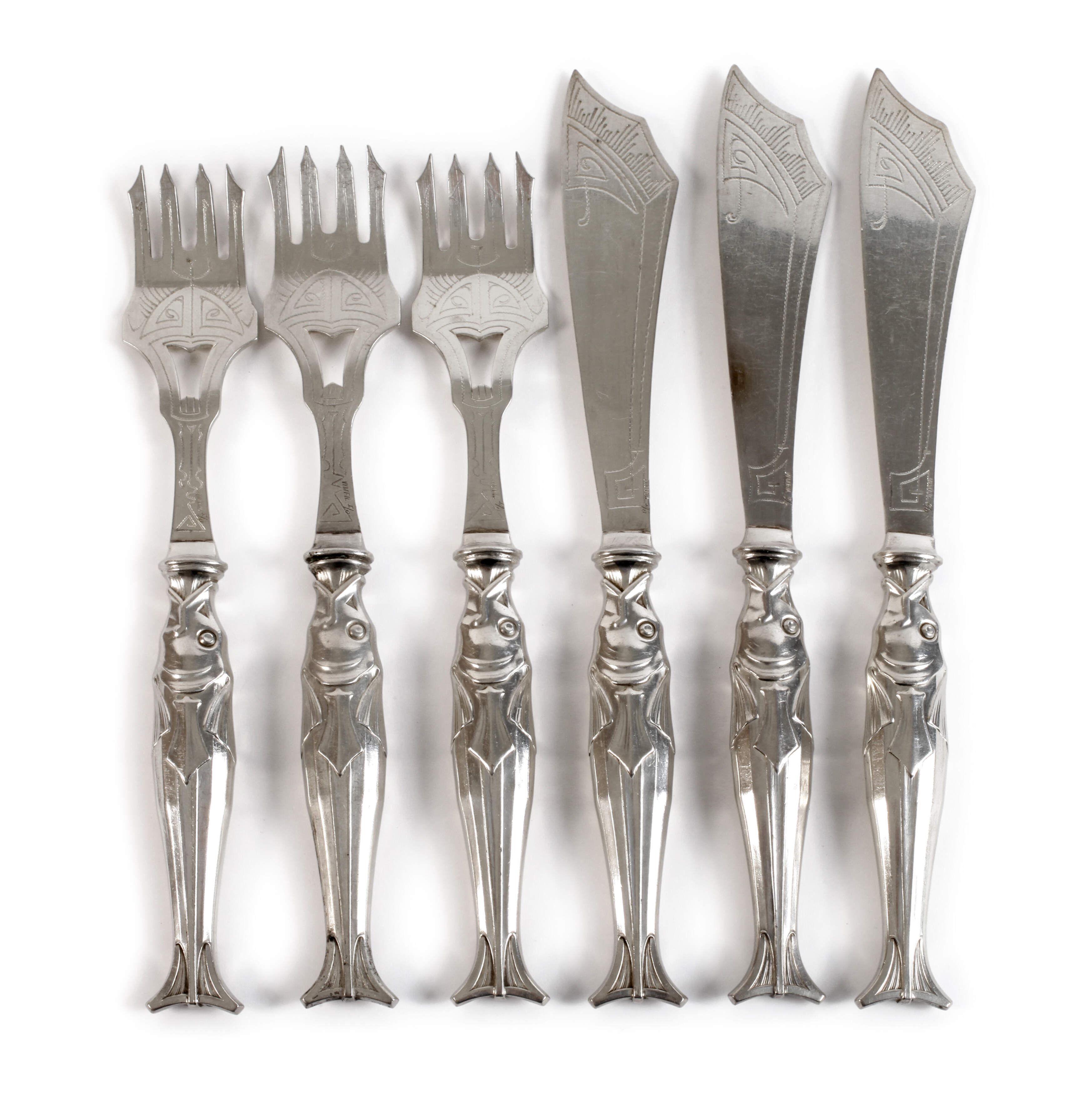 WMF Geislingen Fischbesteck für drei Personen