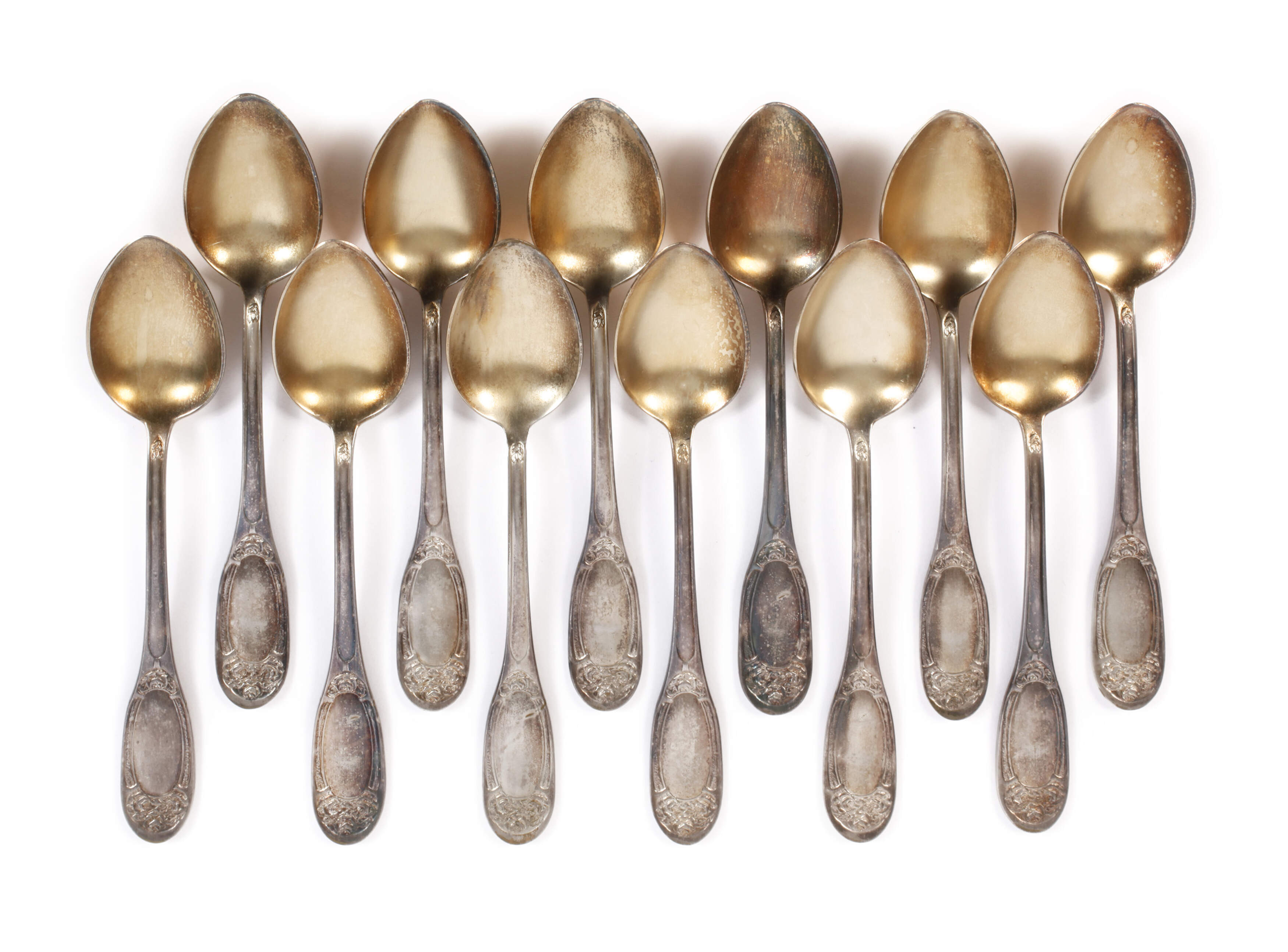 Zwölf Kaffeelöffel Jugendstil