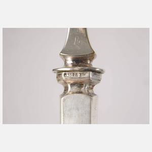 Silber zwei Vorlegeteile im Etui