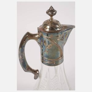 Karaffe mit Silbermontierung