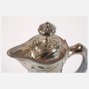 Karaffe mit Silbermontierung