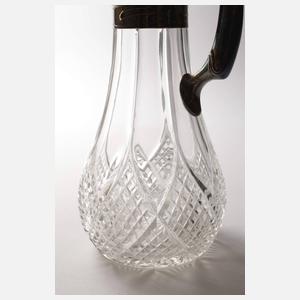 Karaffe mit Silbermontierung