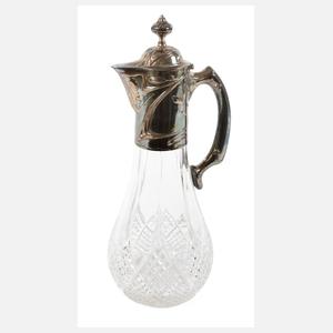 Karaffe mit Silbermontierung