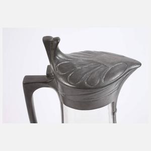 Karaffe mit Zinnmontur