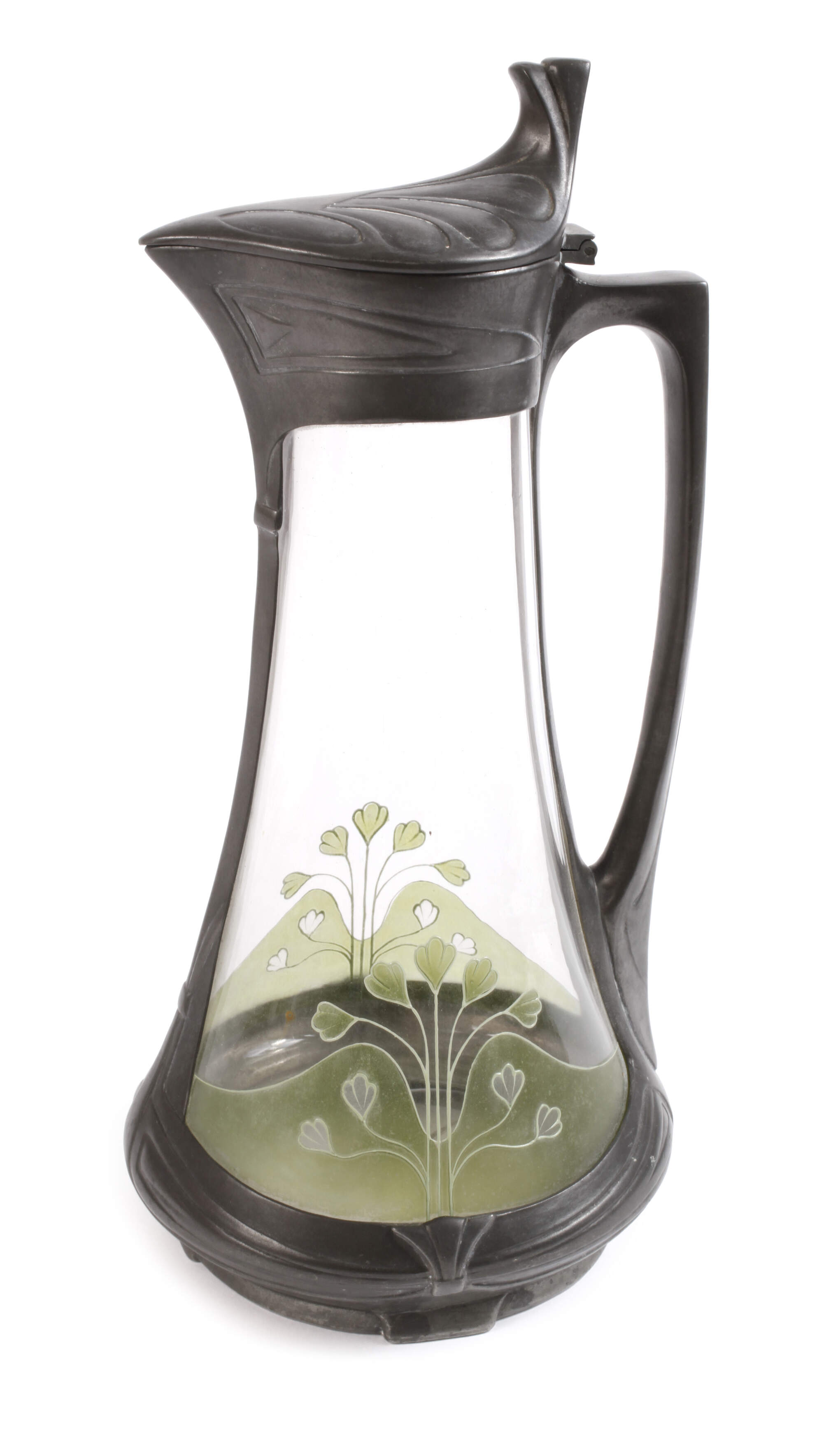 Karaffe mit Zinnmontur