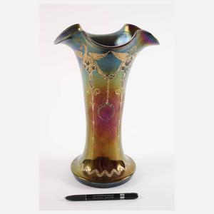 Jugendstilvase mit Schwanendekor