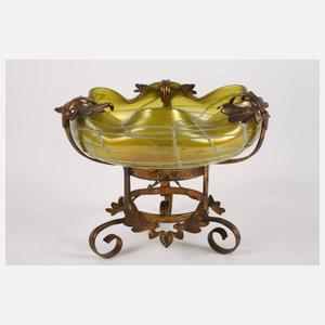 Kralik montierte Schale und Vase