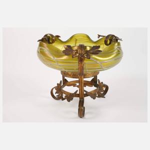 Kralik montierte Schale und Vase