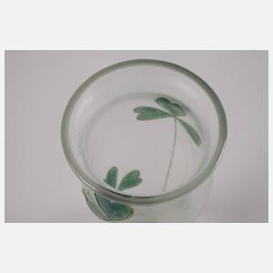 Jugendstilvase mit Kleeblattdekor