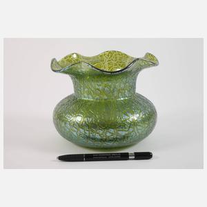 Lötz Wwe. Vase "Mimosa Green"