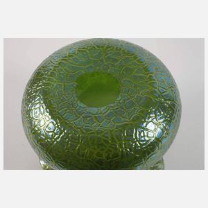 Lötz Wwe. Vase "Mimosa Green"