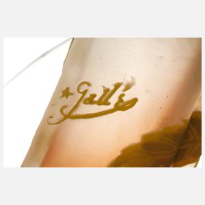 Emile Gallé Vase mit Ahorndekor