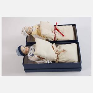 Meissen/Käthe Kruse Puppe "Paul" und "Anna"