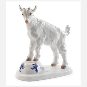 Meissen ”Ziegenbock auf Napf, klein”