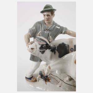 Meissen "Bauer mit Ochsengespann"