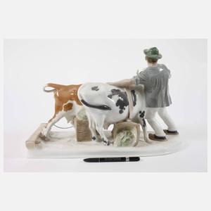 Meissen "Bauer mit Ochsengespann"