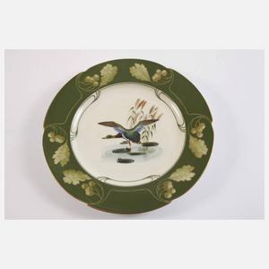 Nymphenburg drei Teller Jagdmotive