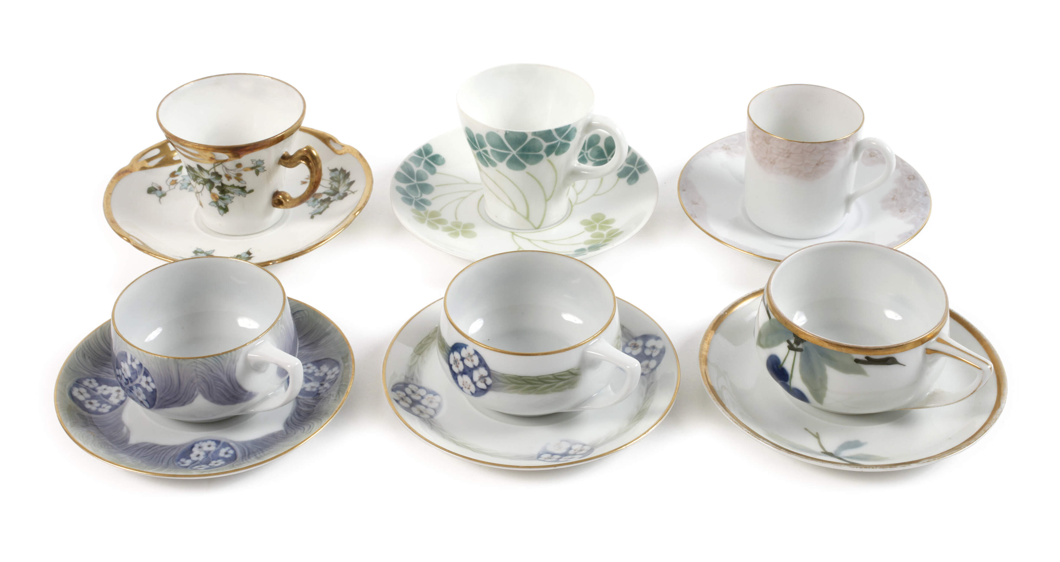 Rosenthal sechs Mokkatassen Jugendstil