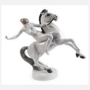 Rosenthal "Amazone zu Pferde"