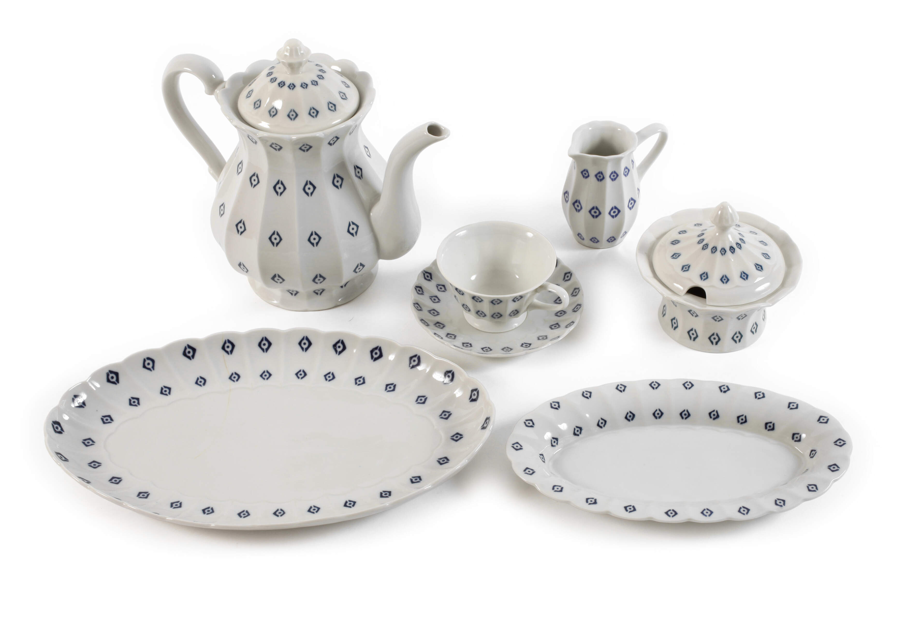 Selle Burgau Frühstückservice "Rautendekor"