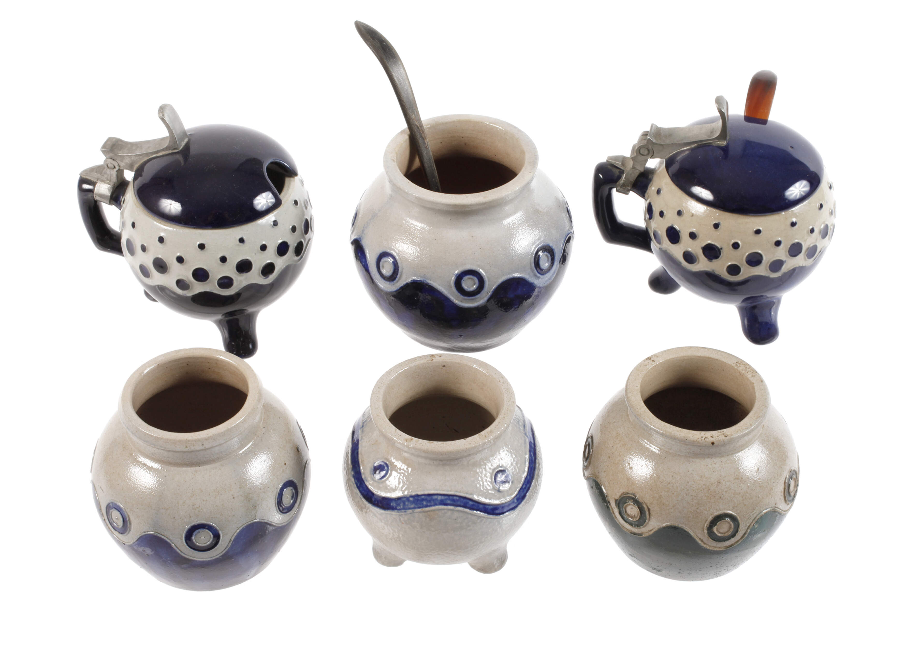 Sechs Senftöpfe Richard Riemerschmid