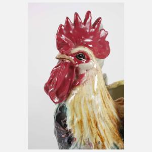 Delphin Massier Jardiniere als Hahn