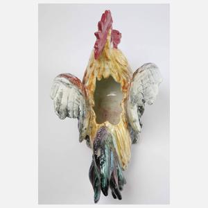 Delphin Massier Jardiniere als Hahn