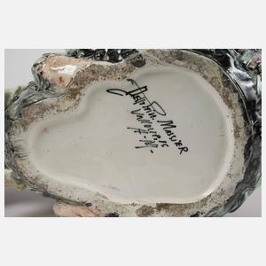 Delphin Massier Jardiniere als Hahn