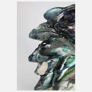 Delphin Massier Jardiniere als Hahn