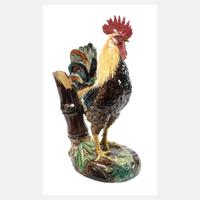 Delphin Massier übergroße Hahnenplastik111