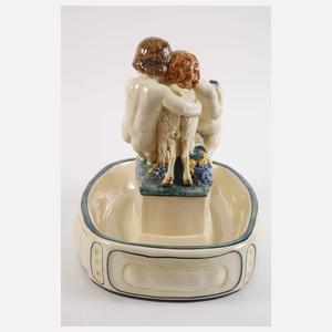 Karlsruhe großer figürlicher Tafelaufsatz