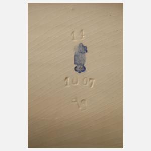 Karlsruhe großer figürlicher Tafelaufsatz