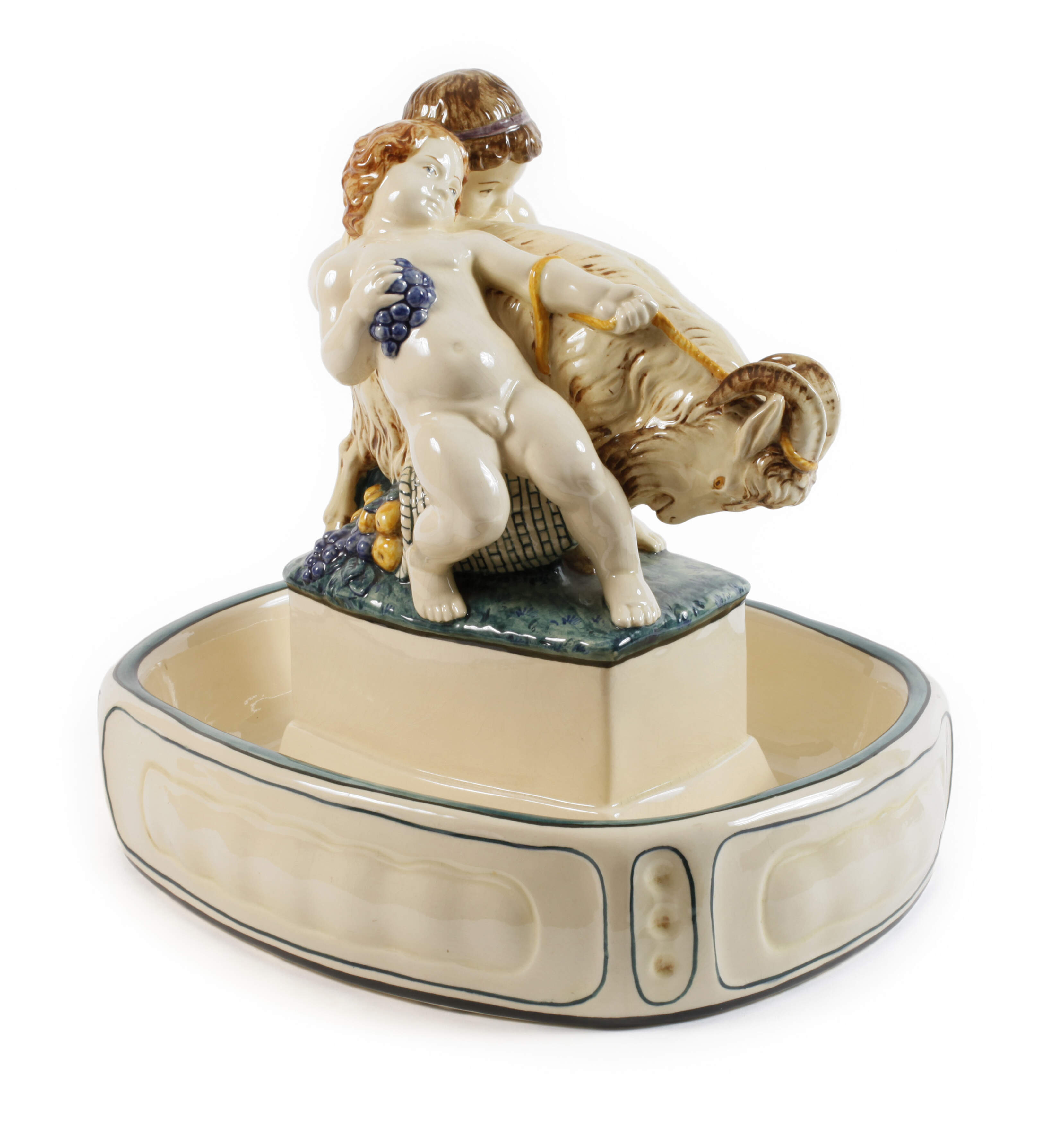 Karlsruhe großer figürlicher Tafelaufsatz