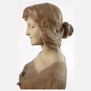 König & Lengsfeld Mädchenbüste mit Blüten