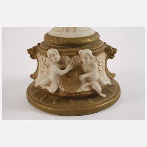 Royal Dux Paar große Prunkvasen mit Drachenhenkel