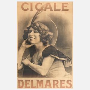 Großes Plakat Cigale Delmares