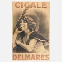 Großes Plakat Cigale Delmares111