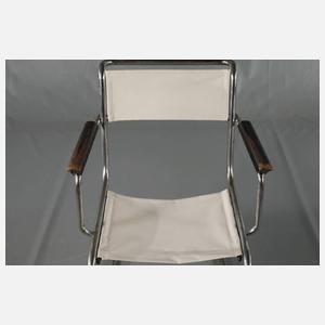 Paar Freischwinger Stahlrohr