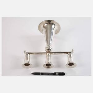 Silber dreiflammiger Kerzenleuchter