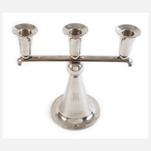 Silber dreiflammiger Kerzenleuchter