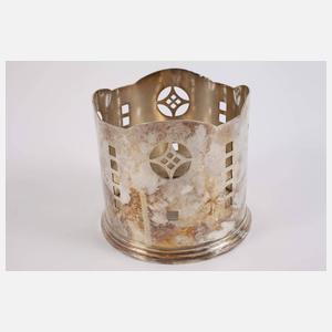 Vier Flaschenhalter Hotelsilber