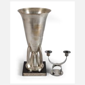 WMF Geislingen großer Pokal und Leuchter