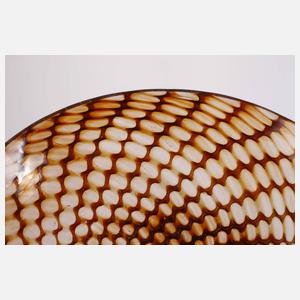 Vase mit Metalldampfeinschmelzungen