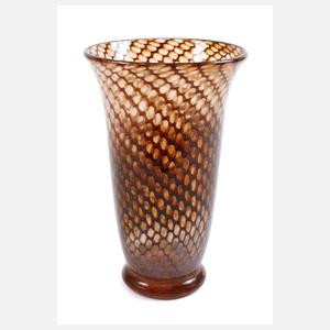 Vase mit Metalldampfeinschmelzungen